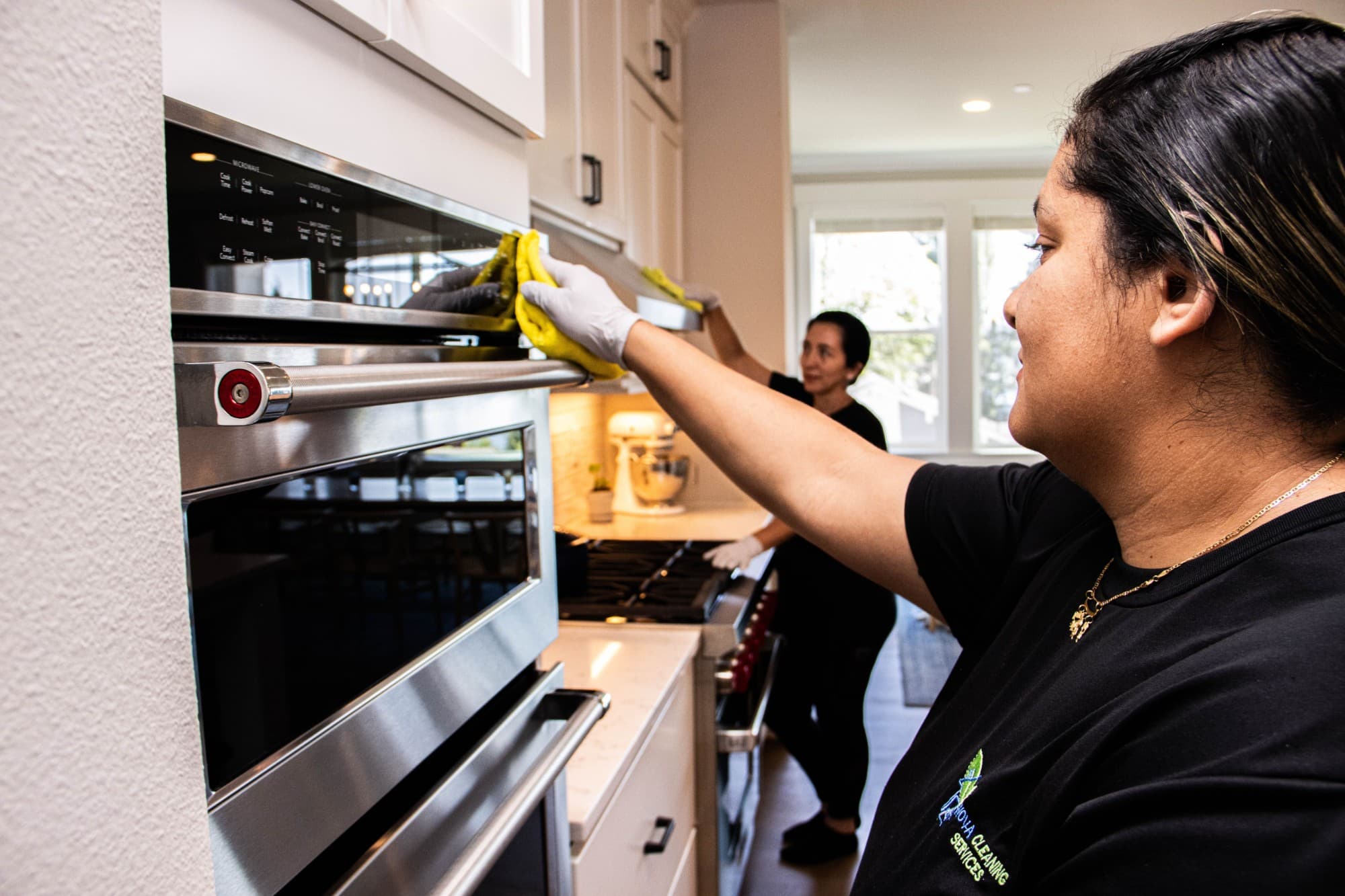 Nova Cleaning team performing a move-out cleaning in a Bothell, WA rental
